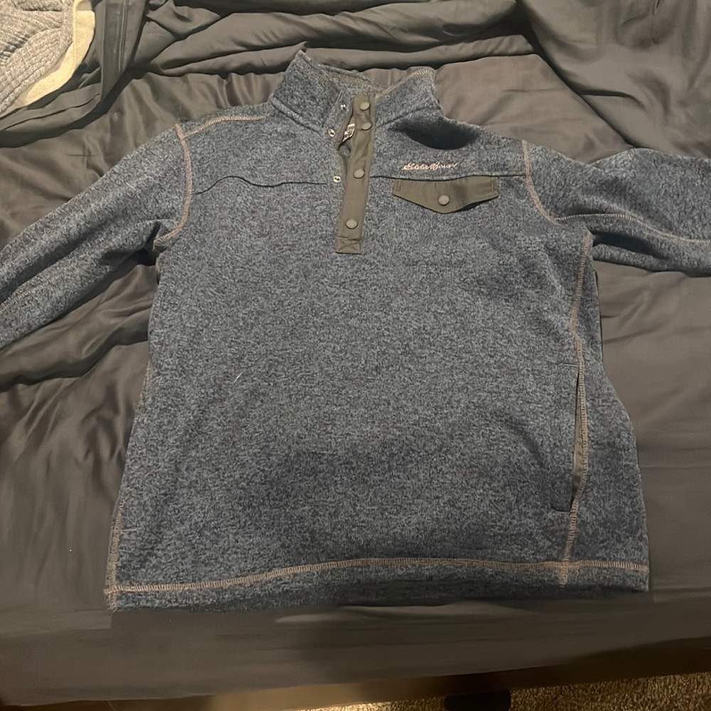 Large Men’s Eddie Bauer Convector Snap Mock Sweater